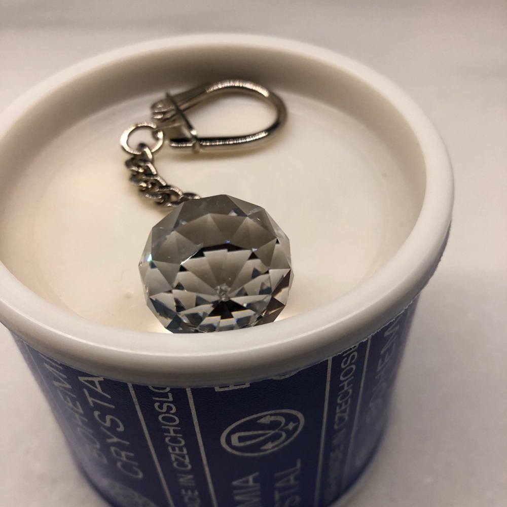 Bohemian Crystal purse charm / key fob